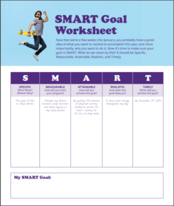 Smart Goal Worksheet