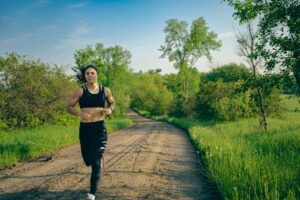 Natalie running