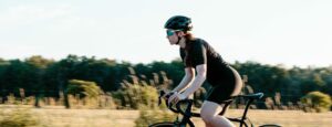 Sarah Orban cycling outdoors