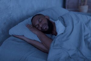 Young men sleeping