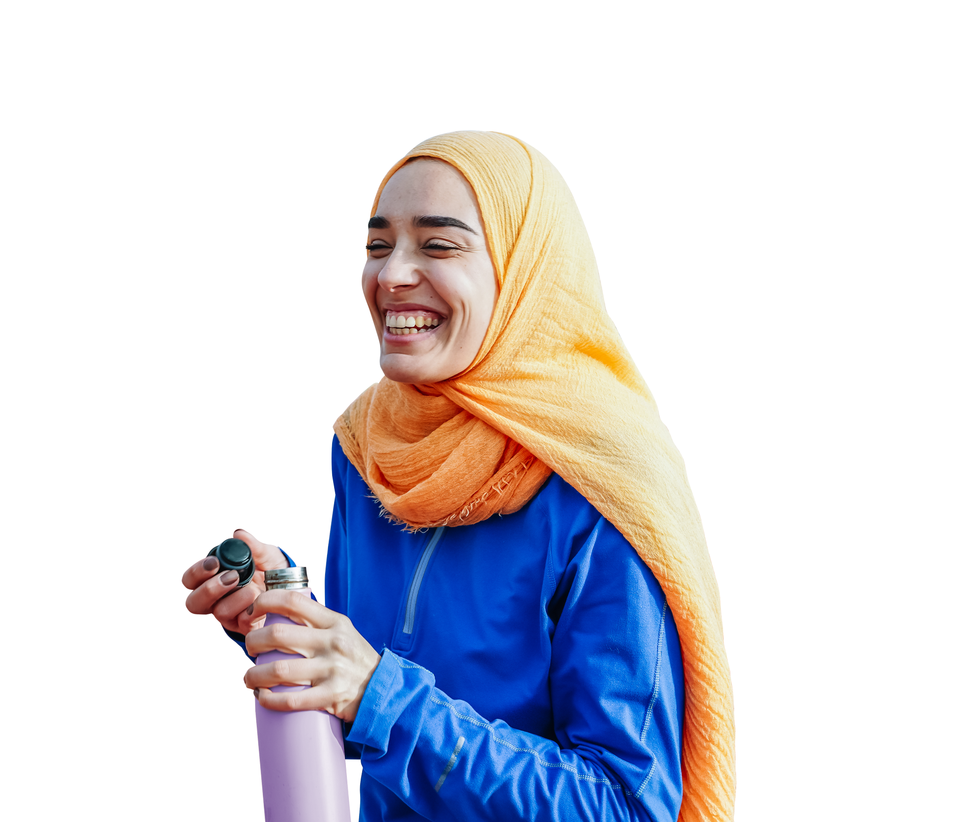 Women smiling while working out