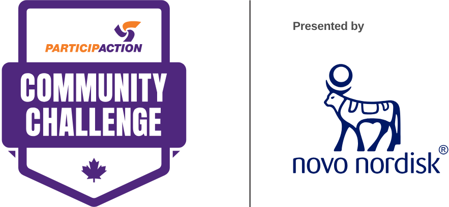 the ParticipACTION Community Challenge and Novo Nordisk logo